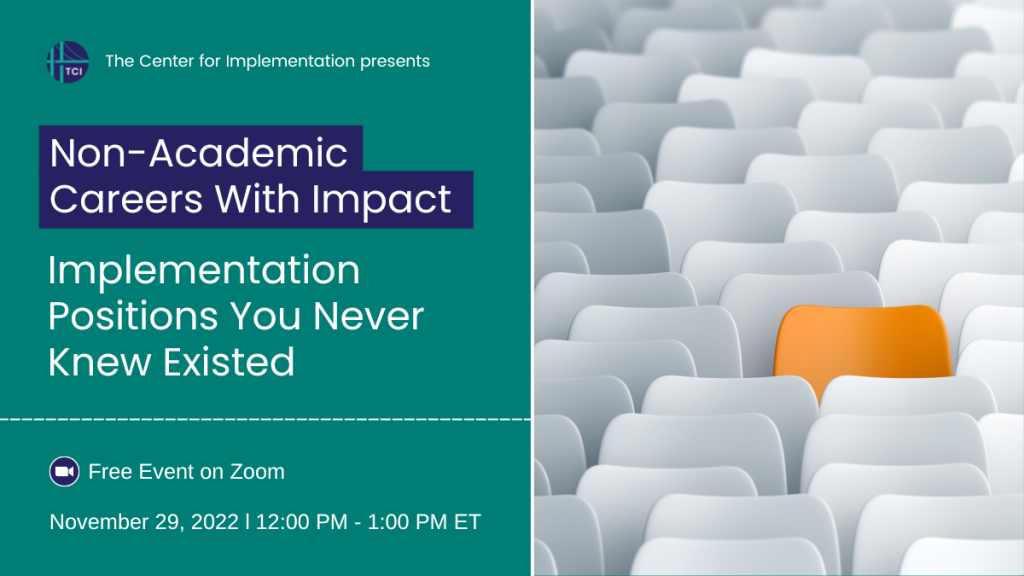 Non-academic careers with impact